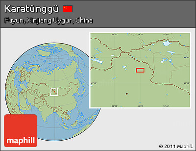 Savanna Style Location Map of Karatünggü
