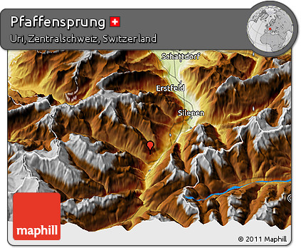 Physical 3D Map of Pfaffensprung