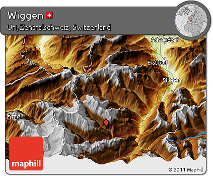 Physical 3D Map of Wiggen