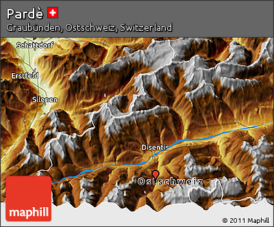 Physical 3D Map of Pardè