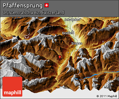 Physical 3D Map of Pfaffensprung