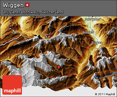 Physical 3D Map of Wiggen