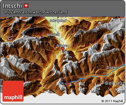 Physical 3D Map of Intschi