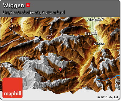 Physical 3D Map of Wiggen