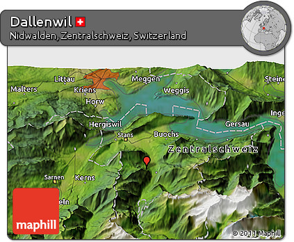 Satellite 3D Map of Dallenwil