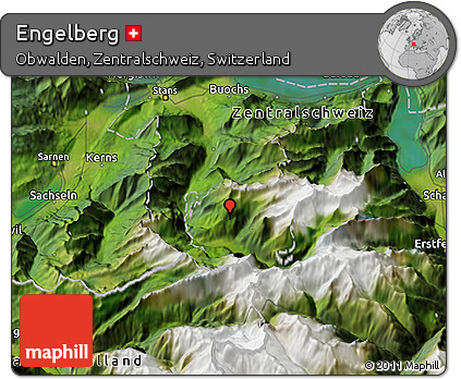 Satellite 3D Map of Engelberg