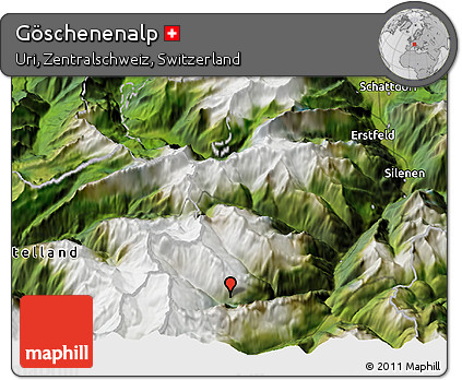 Satellite 3D Map of Göschenenalp