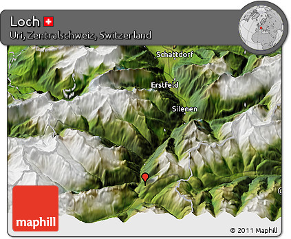 Satellite 3D Map of Loch