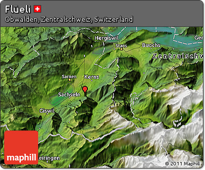 Satellite 3D Map of Flüeli