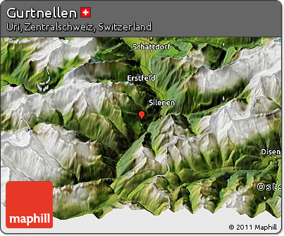 Satellite 3D Map of Gurtnellen