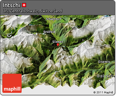 Satellite 3D Map of Intschi