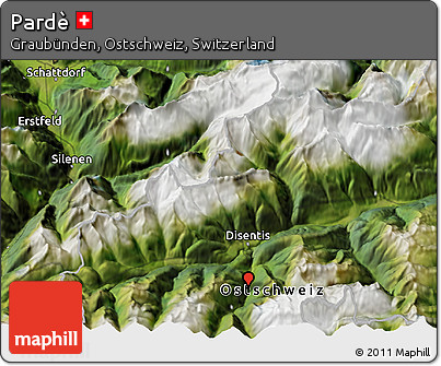 Satellite 3D Map of Pardè