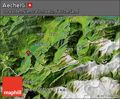 Satellite 3D Map of Aecherli