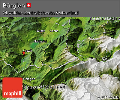 Satellite 3D Map of Bürglen