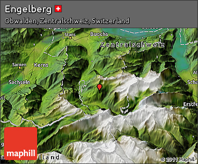 Satellite 3D Map of Engelberg