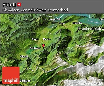 Satellite 3D Map of Flüeli