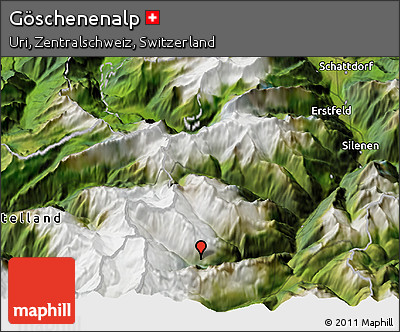 Satellite 3D Map of Göschenenalp