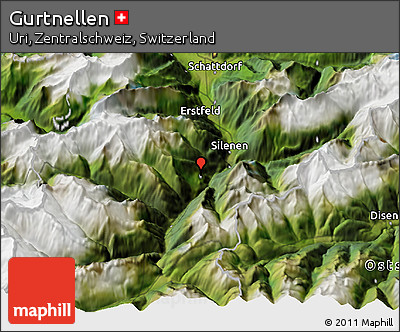 Satellite 3D Map of Gurtnellen