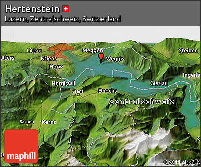 Satellite 3D Map of Hertenstein