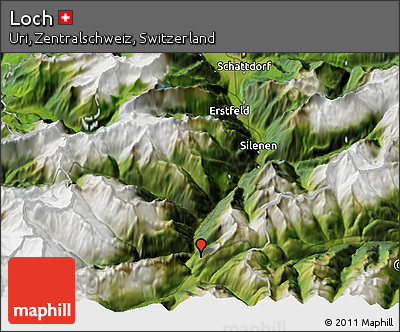 Satellite 3D Map of Loch
