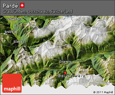 Satellite 3D Map of Pardè