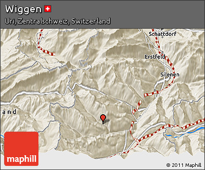 Shaded Relief 3D Map of Wiggen