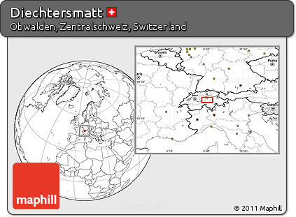 Blank Location Map of Diechtersmatt
