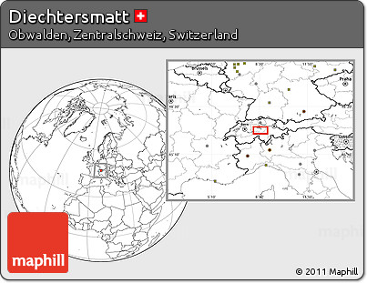 Blank Location Map of Diechtersmatt