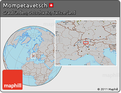 Gray Location Map of Mompetavetsch