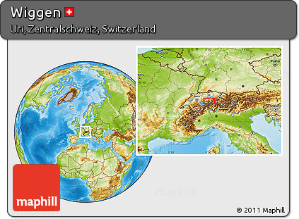 Physical Location Map of Wiggen
