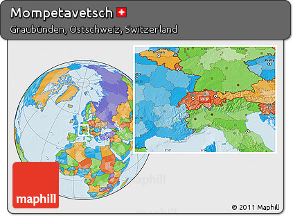 Political Location Map of Mompetavetsch