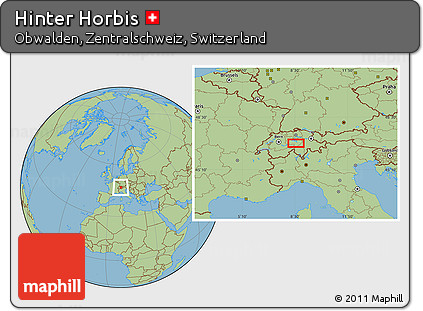 Savanna Style Location Map of Hinter Horbis