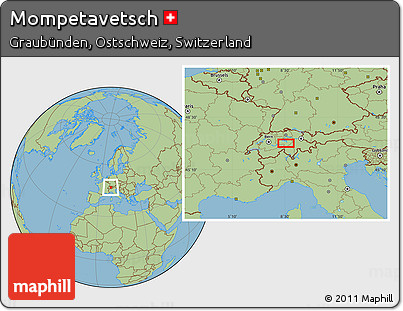 Savanna Style Location Map of Mompetavetsch
