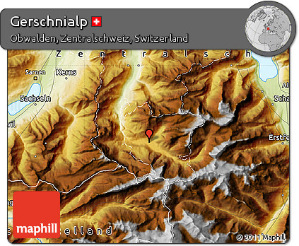 Physical Map of Gerschnialp