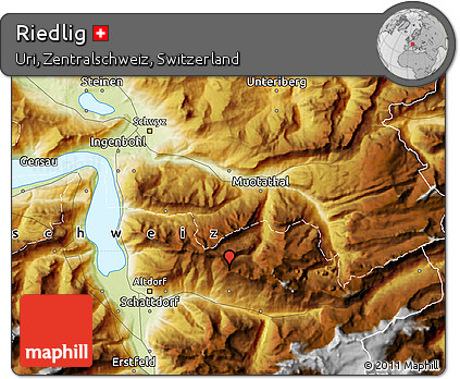 Physical Map of Riedlig