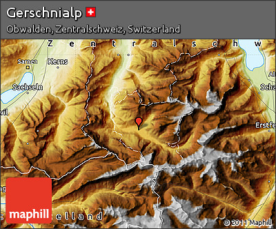 Physical Map of Gerschnialp