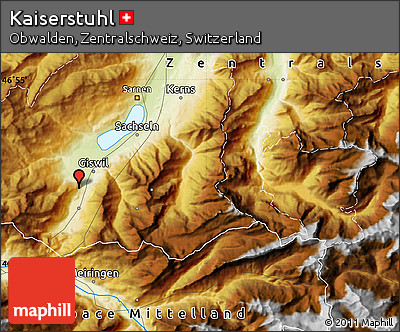 Physical Map of Kaiserstuhl