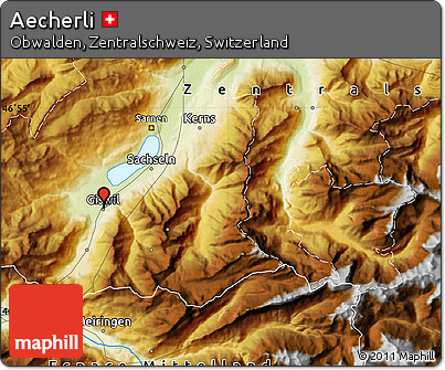 Physical Map of Aecherli