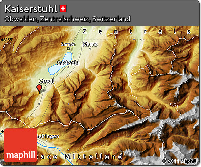 Physical Map of Kaiserstuhl