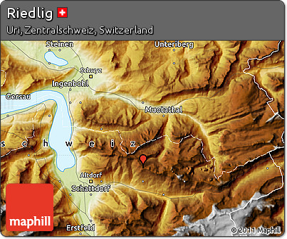 Physical Map of Riedlig
