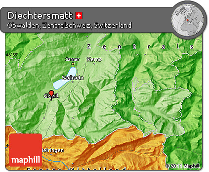 Political Map of Diechtersmatt