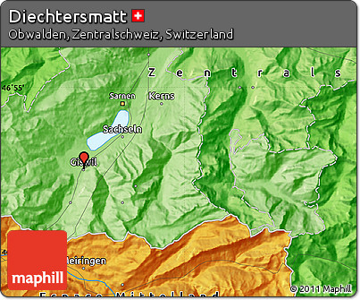 Political Map of Diechtersmatt