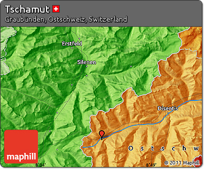 Political Map of Tschamut