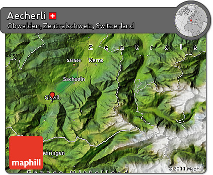 Satellite Map of Aecherli