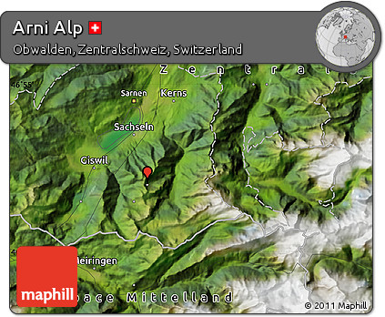 Satellite Map of Arni Alp
