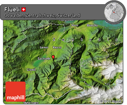 Satellite Map of Flüeli