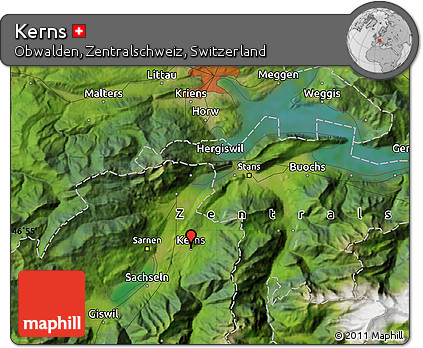 Satellite Map of Kerns