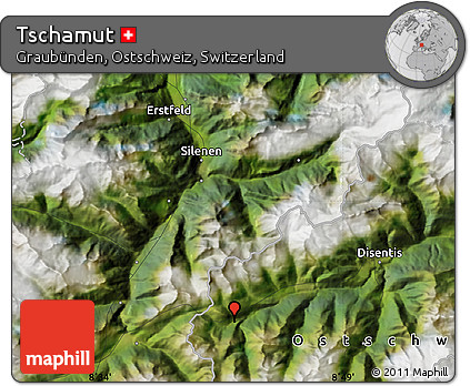 Satellite Map of Tschamut