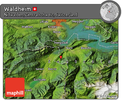 Satellite Map of Waldheim