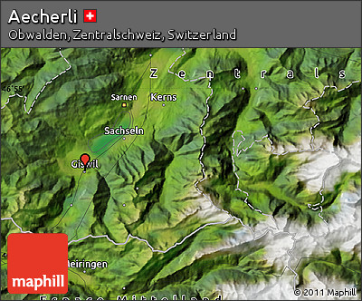 Satellite Map of Aecherli